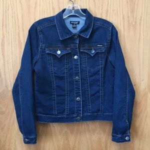 3/$20 Tractor Jean Jacket with Stretch. Size 14